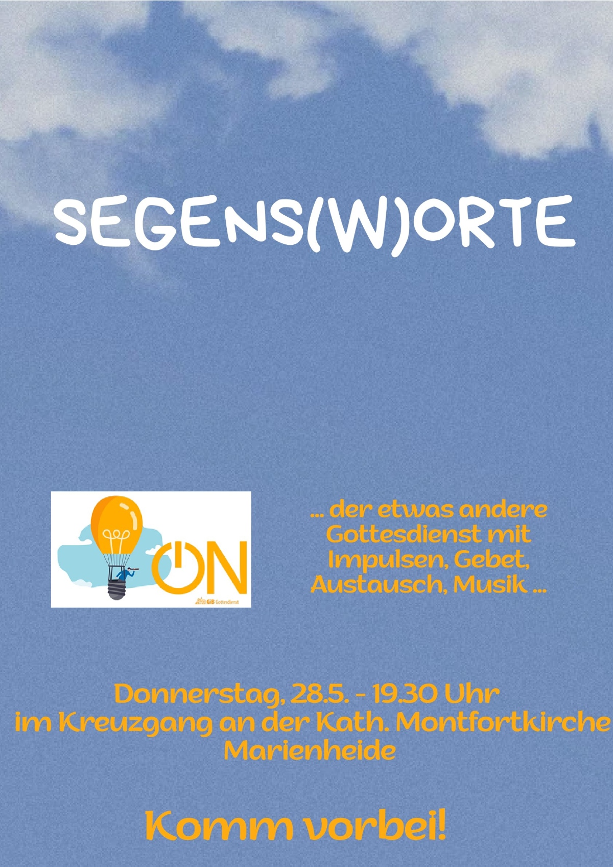 Segens(w)orte- Einladung ON-Gottesdienst